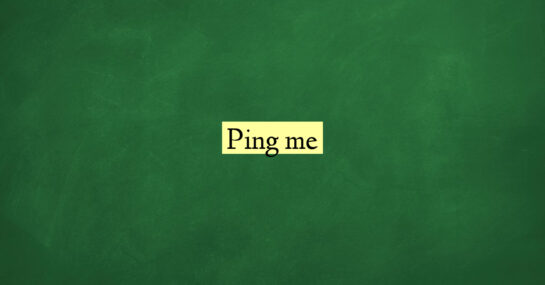 Ping me