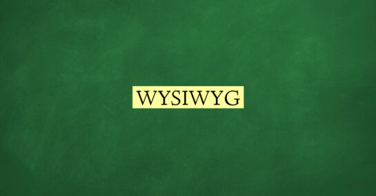 WYSIWYG